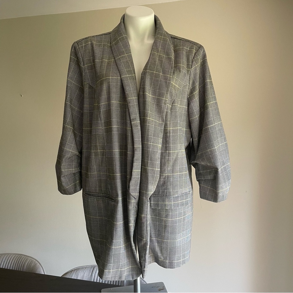 EVRI Gray Blazer Tailored Professional Suit Jacket